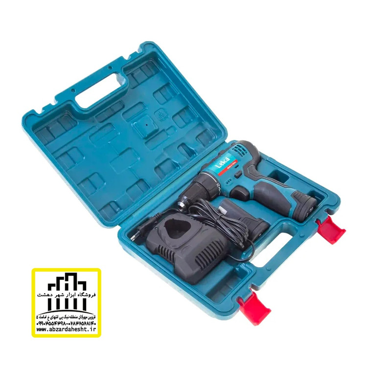 دریل شارژی ۱۲ولت بهمراه جعبه باطری شارژر